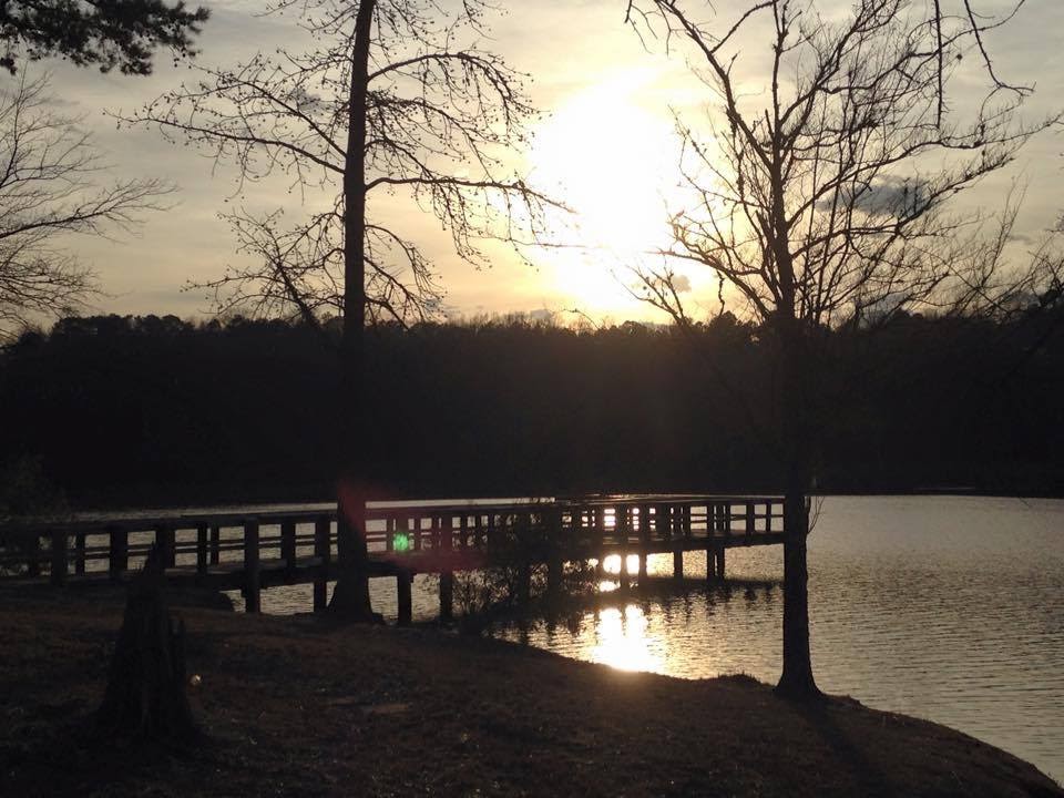 Archusa Creek Water Park lake near Quitman, Mississippi