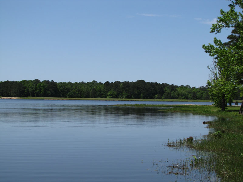 Big Creek Water Park lake near Soso, Mississippi